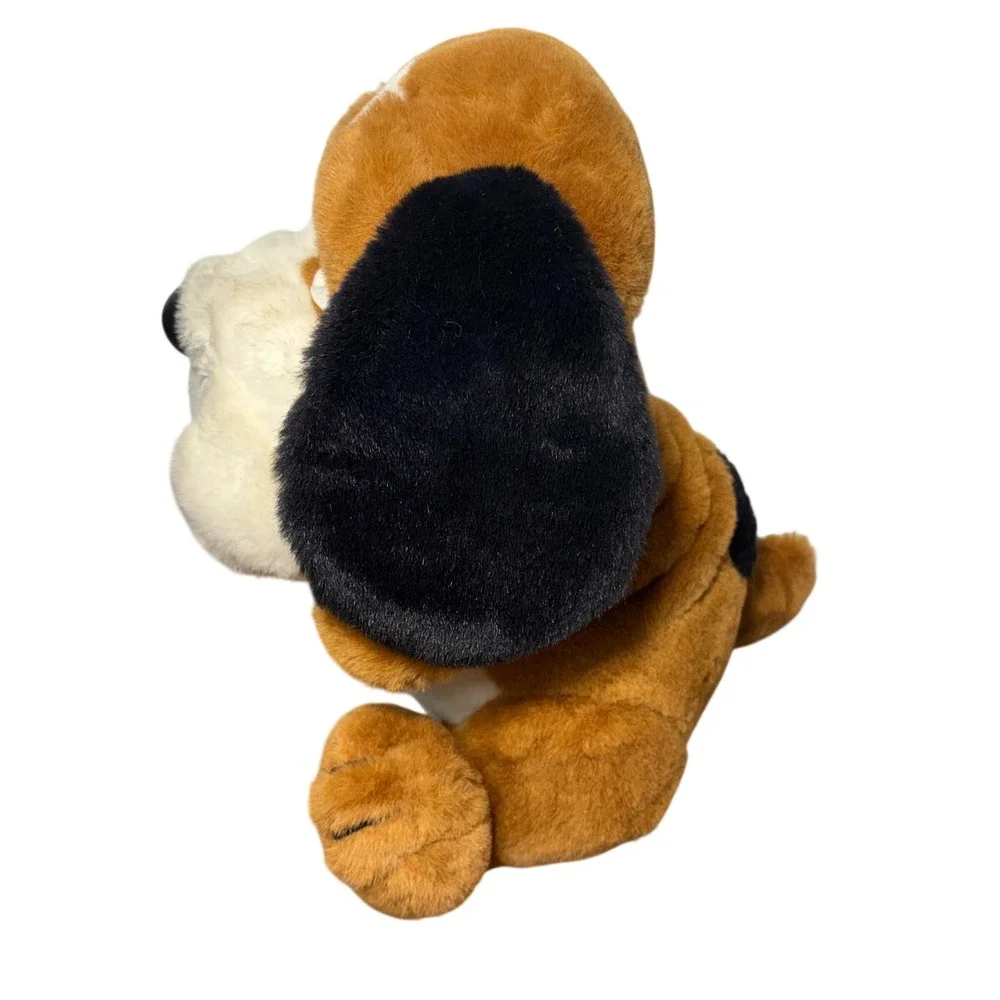 Vintage 1984 Animal‎ Toy Imports Basset Hound Plush Sad Sam Dog Brown White 12in